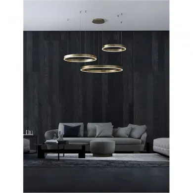 Suspension MOTIF Noir sable 140W LED NOVA LUCE 9530217