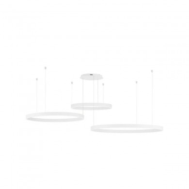 Suspension MOTIF Blanc sable 140W LED NOVA LUCE 9530216