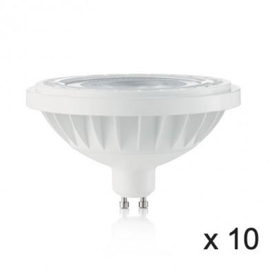 Ampoule (x10) 12W GU10 Blanc D11,1 253466 IDEAL LUX 253466