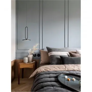 Suspension GEA Noir sable 8W LED NOVA LUCE 9501207