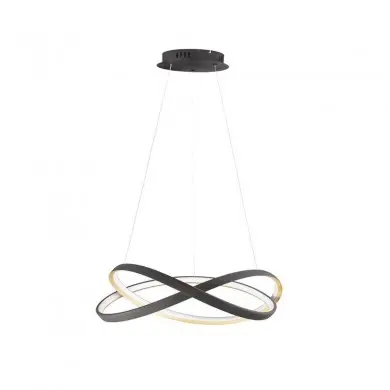 Suspension ODREY Sable noir et or 40W LED NOVA LUCE 9756717