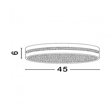 Plafonnier WHEEL Marron café 30W LED NOVA LUCE 9081212