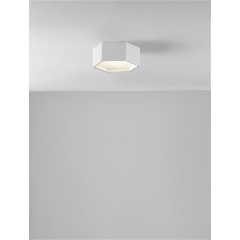 Plafonnier SAMBA Blanc sable 10W LED H10 NOVA LUCE 9212313