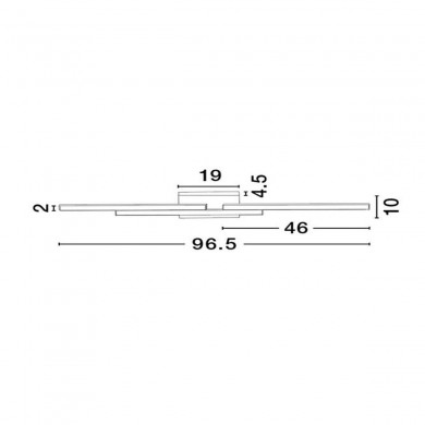 Applique Murale CHART Doré 31W LED NOVA LUCE 9695266