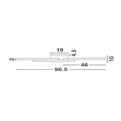 Applique Murale CHART Doré 31W LED NOVA LUCE 9695266
