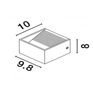 Applique Murale EPIC Blanc 6W LED NL_9136181 9136181 Applique Murale EPIC Blanc 6W LED NOVA LUCE 9136181
