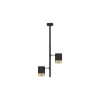 Suspension PONGO Sable noir et or 2x10W LED H62,7 NOVA LUCE 9010220