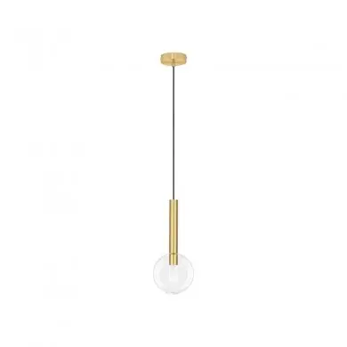 Suspension AMELIA Transparent et or sable LED NOVA LUCE 9028832