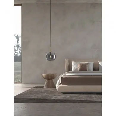 Suspension LATO Laiton doré et fumé 1x12W LED L30 NOVA LUCE 9624079