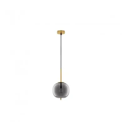 Suspension LATO Laiton doré et fumé 1x5W LED L18,5 NOVA LUCE 9624096