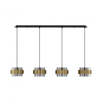 Suspension SIANNA Laiton doré et fumé LED NOVA LUCE 9236383