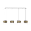 Suspension SIANNA Laiton doré et fumé LED NOVA LUCE 9236383