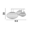 Plafonnier ALLEN Doré mat 1x52x12W LED H39 NOVA LUCE 9028848