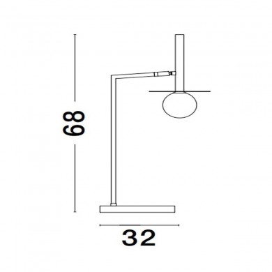 Lampe PIELO Laiton doré et opale LED NOVA LUCE 9043313