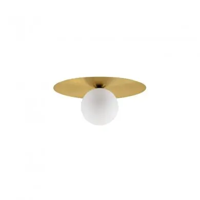 Plafonnier INDIGO Doré et opale 1x5W LED L40 NOVA LUCE 9501247