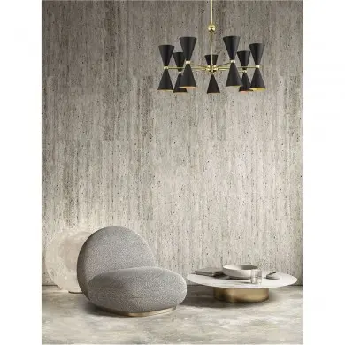 Suspension GALA Noir mat et doré LED NL_9035976 9035976 Suspension GALA Noir mat et doré LED NOVA LUCE 9035976