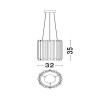 Suspension FELIX Doré LED NOVA LUCE 9287916