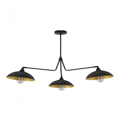 Suspension réglable MIRBA Noir sable et doré 3x12W LED H70 NL_9035978 9035978 Suspension réglable MIRBA Noir sable et doré 3x12W LED H70 NOVA LUCE 9035978