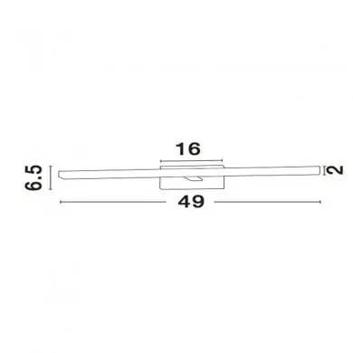 Applique murale MODENA Chrome 12W LED NL_9870020 9870020 Applique murale MODENA Chrome 12W LED NOVA LUCE 9870020