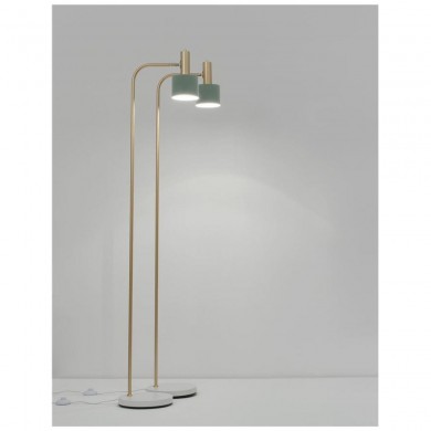 Lampadaire PAZ Doré, menthe et blanc LED NOVA LUCE 9426654