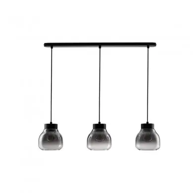 Suspension BLAKU Noir 3x12W LED Alignée NOVA LUCE 9009272