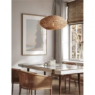 Suspension BOLA Bois naturel 1x12W LED L60 NOVA LUCE 9586523