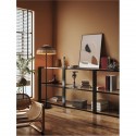 Lampadaire CARO Noir et marron 1x12W LED