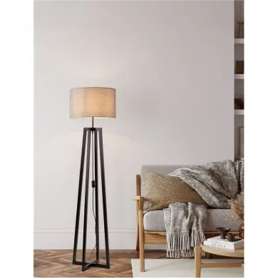 Lampadaire ARTIS Noir et gris 1x12W LED NOVA LUCE 9001082