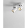 Plafonnier AMECY Blanc 2x10W LED 2 éclairages NOVA LUCE 9011341