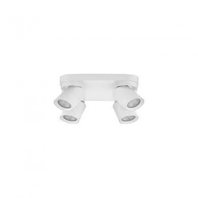 Plafonnier AMECY Blanc 4x10W LED 4 éclairages NOVA LUCE 9011345