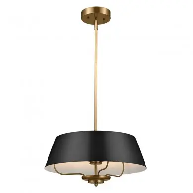 Suspension Luella 3x40W Noir & Laiton ELS_KL-LUELLA-3P-BKB KL-LUELLA-3P-BKB Suspension Luella 3x40W Noir & Laiton ELSTEAD LIGHTING KL-LUELLA-3P-BKB