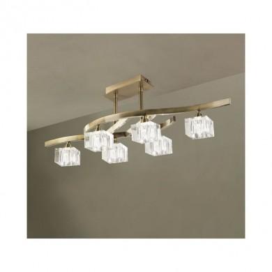Plafonnier CUADRAX Laiton antique  G9 6x43W 1100 MANTRA 1100