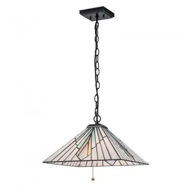 Suspension Alderley 2x60W Bronze Vintage Bleu ELSTEAD LIGHTING TF-ALDERLEY-P