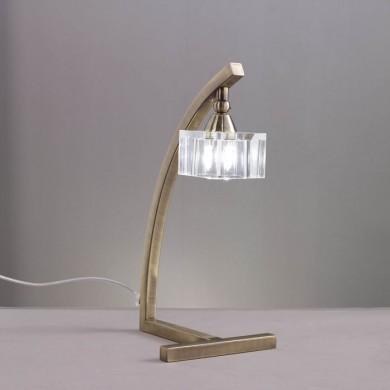 Lampe à poser CUADRAX Laiton antique G9 1x43W 1104 MAN_1104 1104 Lampe à poser CUADRAX Laiton antique G9 1x43W 1104 MANTRA 1104