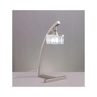 Lampe à poser CUADRAX Nickel satiné G9 1x43W 1114 MANTRA 1114