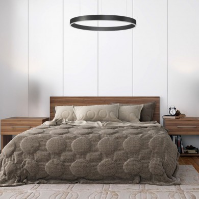 Suspension MOTIF Noir LED 48 W NOVA LUCE 9190848