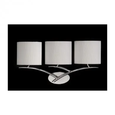 Applique EVE Chromé  E27 3x20W Abat-jour blanc 31.5cm MANTRA 1136