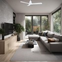 Ventilateur Plafond Mallorca 106cm Blanc