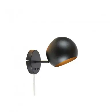 Applique murale Edgar 1x40W E14 Max Noir MJ_108753 108753 Applique murale Edgar 1x40W E14 Max Noir MARKSLOJD 108753