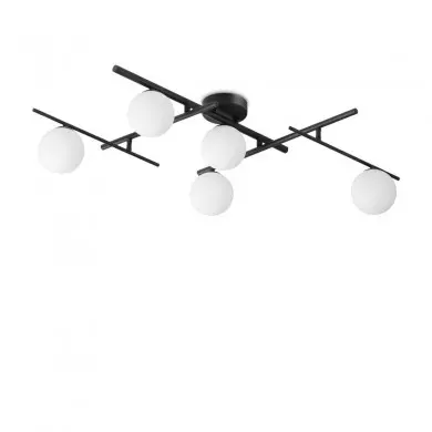 Plafonnier ATLAS 5x4W Max G9 Noir IDL_328218 328218 Plafonnier ATLAS 5x4W Max G9 Noir IDEAL LUX 328218