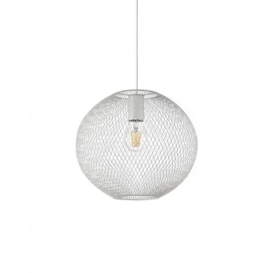 Suspension NET 1x42W E27 Max H535 Blanc IDEAL LUX 328102