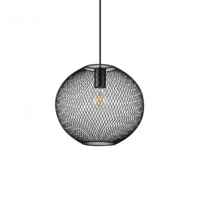 Suspension NET 1x42W E27 Max H535 Noir IDL_313788 313788 Suspension NET 1x42W E27 Max H535 Noir IDEAL LUX 313788