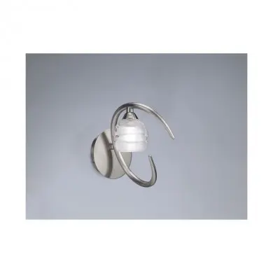 Applique Murale Loop Nickel satiné 1x43W MANTRA 1816