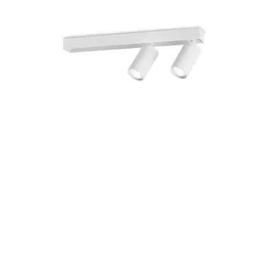 Plafonnier PROFILO 2x28W Max GU10 Blanc IDEAL LUX 314716