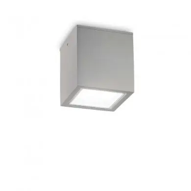 Plafonnier Extérieur TECHO 1x20W GU10 Max H160 Gris IDEAL LUX 326887