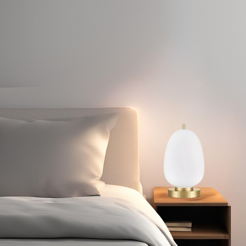 Lampe LATO Laiton doré et opale 1x5W LED H28 NOVA LUCE 9624088