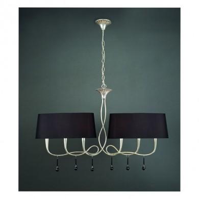 Suspension PAOLA Argenté E14 6x40W 68-168cm MANTRA 3531