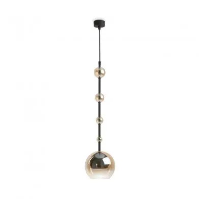 Suspension Ros 1x28W GU10 Noir Ambre MAYTONI MOD227PL-01B1