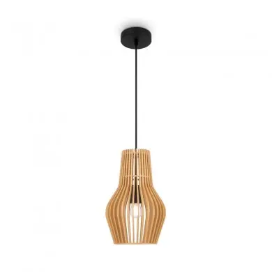 Suspension Roots 1x40W E27 D20 Noir Beige H43 MAYTONI MOD191PL-01W