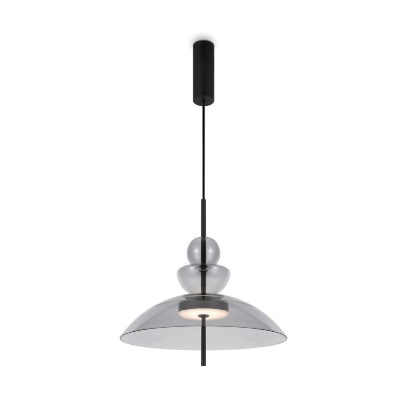 Suspension Bangkok 12W LED D40 Noir Gris MAYTONI MOD185PL-L11B3K3